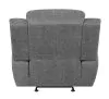 CoasterEssence 609543 Bahrain - Upholstered Glider Recliner - Charcoal