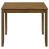 Coaster Fine Furniture 150400 Parkwood - 5 Piece Square Dining Table Set - Honey Brown