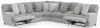 Jackson Furniture Industries 19/34/36/37/38/39-18 Jackson Furniture Industries 19/34/36/37/38/39-18 Abraxas - 6 Piece Upholstered Reclining Sectional With 2 Reclining Seats And Storage Console - Moonstruck