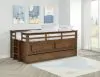 Coaster Fine Furniture 400716T Carlsbad - Wood Twin Captains Bed With Trundle - Medium Brown