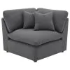 Coaster Fine Furniture 551455-SETA Hobson - 5 Piece Upholstered Modular Sectional Sofa - Charcoal