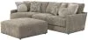 Jackson Furniture Industries 3145/73/92/28-28 Jackson Furniture Industries 3145/73/92/28-28 Turner - 2 Piece Sofa Cuddler With Left Side Facing Cuddler And Cocktail Ottoman - Mushroom