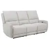 Coaster Fine Furniture 610521P Sylmar - Chenille Upholstered Power Reclining Sofa - Dove Gray