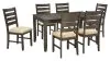 Ashley Furniture D397-425 Rokane - Dining Room Table Set (Set of 7) - Brown