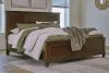 Ashley Furniture B685/31/36/46/56/58/97 Ashley Furniture B685/31/36/46/56/58/97 Danabrin - 6 Pc. - Dresser, Mirror, Chest, King Panel Bed - Brown