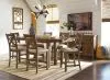 Ashley Furniture D631/32/124(6) Ashley Furniture D631/32/124(6) Moriville - 7 Pc. - Counter Extension Table, 6 Barstools - Dark Gray