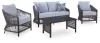 Ashley Furniture PCP391-080 Bridges Beach - Loveseat, Lounge Chairs, Table Set (Set of 4) - Gray