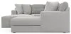 Jackson Furniture Industries 3303/30/62/76/28-18 Logan - 3 Piece Sectional With Comfort Coil Seating And Included Cocktail Ottoman And 9 Accent Pillows (Right Side Facing Chaise) - Moonstruck