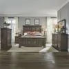 Liberty Furniture 361-BR-KPBDMCN Liberty Furniture 361-BR-KPBDMCN Big Valley - 5 Piece Bedroom Set (King Panel Bed, Dresser & Mirror, Chest, Nightstand) - Brownstone