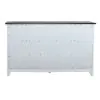 Liberty Furniture 417-BR30 Allyson Park - 6 Drawer Dresser - Wirebrushed White / Charcoal