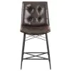 CoasterEssence 107860 Aiken - Upholstered Tufted Counter Chair (Set of 2) - Brown