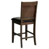 CoasterEssence 115209 Dewey - Upholstered Counter Chair (Set of 2) - Walnut
