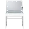 Coaster Fine Furniture 936164 Eliza - Vanity Set With Lighting & Stool - White And Chrome