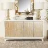 CoasterElevations 953416 Voula - 4 Door Wood Accent Storage Cabinet - White And Gold