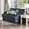 Furniture of America SM6222-LV Zayla - Loveseat - Navy