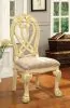 Furniture of America CM3186WH-SC-2PK Wyndmere - Side Chair (Set of 2) - Vintage White / Beige