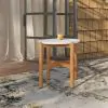 New Classic 60-823-ET Solstice - End Table With Terazzo Top - White