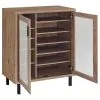 Coaster Fine Furniture 950421 Teller - 2-Door Shoe Storage Cabinet - Natural Oak