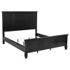 CoasterEssence 201321KWN-S5 Sandy Beach - 5 Piece California King Panel Bedroom Set - Black
