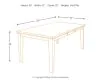 Ashley Furniture D594-35 Ralene - Rectangular Dining Room Butterfly Extension Table - Medium Brown
