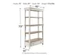 Ashley Furniture H743-70 Realyn - Bookcase - Brown / White