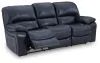 Ashley Furniture U43809/87/74 Ashley Furniture U43809/87/74 Leesworth - 2 Pc. - Power Reclining Sofa, Power Reclining Loveseat - Ocean