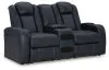 Ashley Furniture 36603/15/18/13 Ashley Furniture 36603/15/18/13 Fyne-Dyme - 3 Pc. - Power Reclining Sofa, Power Reclining Loveseat, Power Recliner - Sapphire