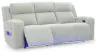 Ashley Furniture PC6420315 Forest Lake - Power Reclining Sofa With Adj Headrest - Alloy