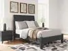 Ashley Furniture B1013B25 Danziar - Full Panel Bed With Low Footboard - Black