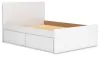 Ashley Furniture EB9630B15 Ashley Furniture EB9630B15 Onita - Full Panel Platform Bed With 2 Side Storage - White