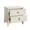Samuel Lawrence Furniture S916-050 Madison - 2-Drawer Nightstand with USB Port in a Grey-White Wash Finish - Natural