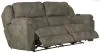 Jackson Furniture Industries 762451-1455/19-1456/19 Flynn - Power Lay Flat Reclining Sofa Power Adjustable Headrest & Lumbar And Dual Heat & Massage - Fig