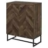 CoasterEveryday 959639 Carolyn - 2 Door Engineered Accent Wood Cabinet - Rustic Oak