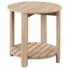 Coaster Fine Furniture 710288-S2 Fowler - 2 Piece Round Coffee And End Table Set - Natural