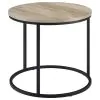 Coaster Fine Furniture 736047 Lainey - Round Occasional Side End Table - Distressed Pine