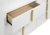 Coaster Fine Furniture 223093 Ines - 6-Drawer Bedroom Dresser Cabinet - White High Gloss