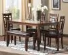 Ashley Furniture D384-325 Bennox - Dining Room Table Set (Set of 6) - Brown