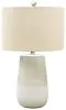 Ashley Furniture L100724 Shavon - Ceramic Table Lamp  - Beige / White