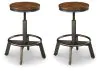 Ashley Furniture D440-024 Torjin - Swivel Stool (Set of 2) - Dark Brown