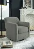 Ashley Furniture A3000326 Bradney - Swivel Accent Chair - Gray
