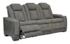 Ashley Furniture 2200415 Next-Gen Durapella - Power Reclining Sofa/Adj Headrest - Slate