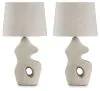 Ashley Furniture L243664 Chadrich - Paper Table Lamp (Set of 2) - Antique Beige