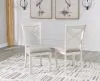 Ashley Furniture D642-01 Robbinsdale - Dining Upholstered Side Chair (Set of 2) - Antique White