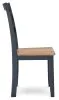 Ashley Furniture D399-01 Ashley Furniture D399-01 Gesthaven - Dining Room Side Chair (Set of 2) - Natural / Blue