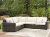 Ashley Furniture P711P1 Ashley Furniture P711P1 Kimora - 3-Piece Outdoor Sectional - Beige / Dark Brown