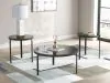 Ashley Furniture T139-13 Dorylin - Occasional Table Set (Set of 3) - Black