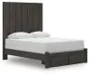 Ashley Furniture PCB3370B4 Ashley Furniture PCB3370B4 Fraluna - Queen Panel Storage Bed - Charcoal