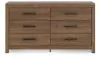 Ashley Furniture PCB1116-31 Broachmyn - Six Drawer Dresser - Auburn