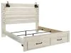 Ashley Furniture B192B31 Ashley Furniture B192B31 Cambeck - King Panel Bed With 2 Storage Drawers - Whitewash