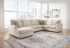 Ashley Furniture 29004S1 Edenfield - Left Arm Facing Corner Chaise 3 Pc Sectional - Linen